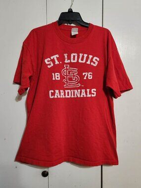 St Louis Cardinals T Shirt XL Red Gildan Ultra Cotton MLB Baseball Vintage Look